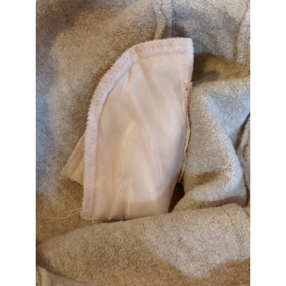 Vtg Geiger Tyrol Tan Boiled Wool Zip-Up Sweater Jacket Austria Pockets *Flaws* - Picture 13 of 16